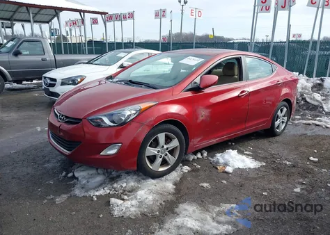 2012 Hyundai Elantra Gls (Ulsan Plant) z USA, uszkodzony, nr VIN KMHDH4AE7CU233491